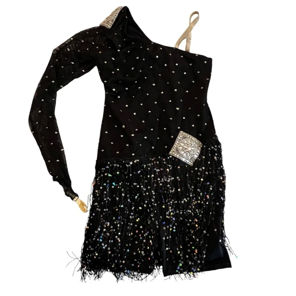 Revolution Dance Girl’s Flapper Dress STYLE #RC17029 COLOR: Black Large Child